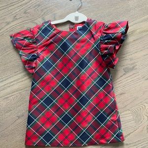 Janie and Jack plaid Christmas dress